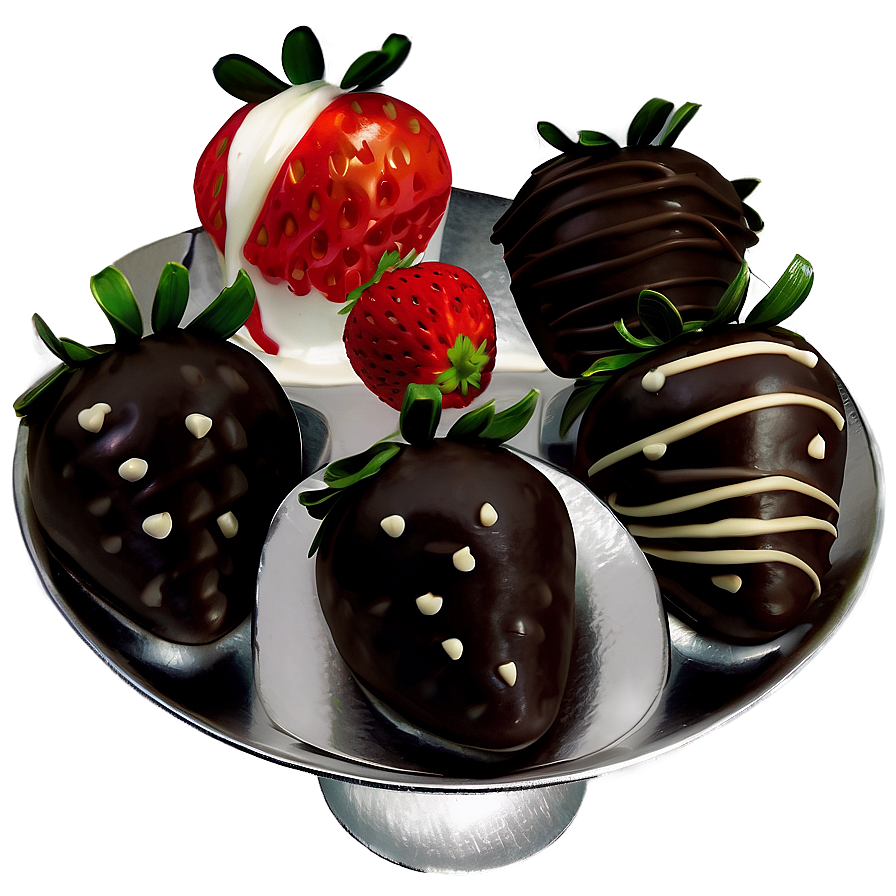 Box Of Chocolate Dipped Strawberries Png Xod71 PNG
