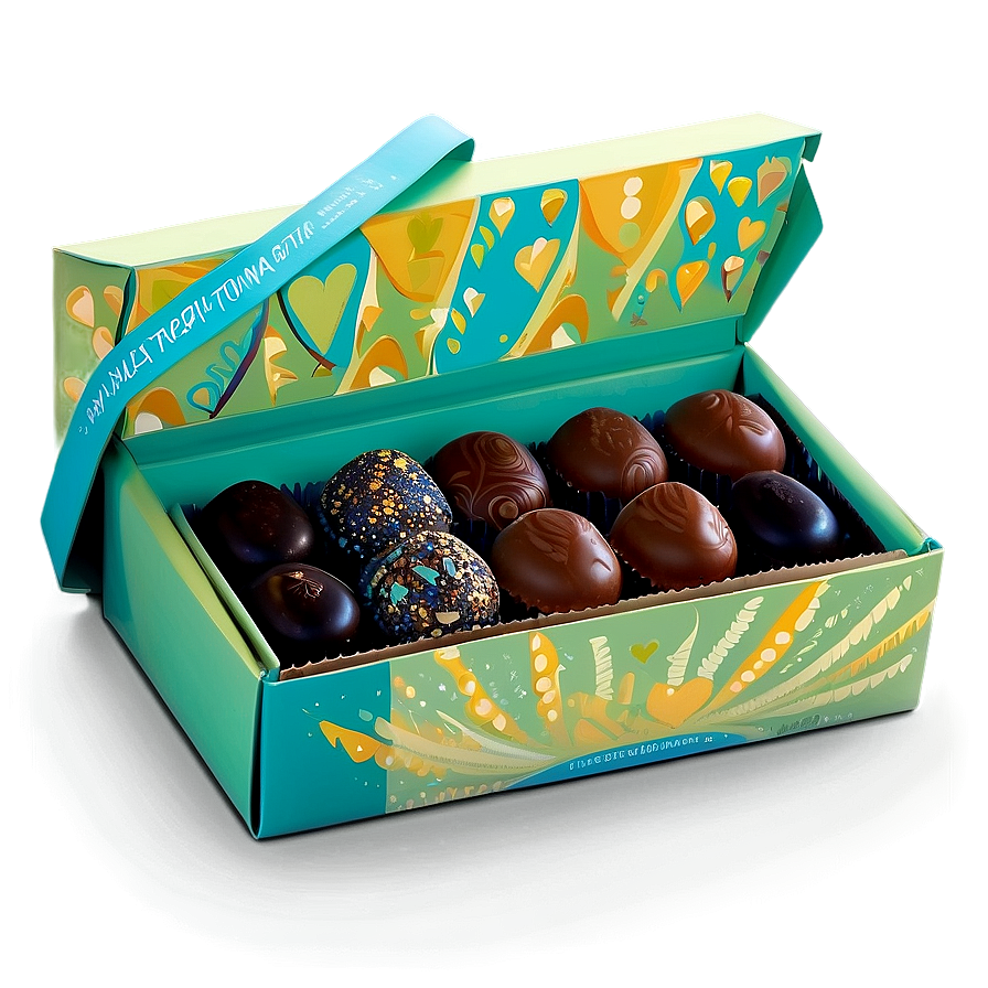 Box Of Vegan Chocolates Png Cre99 PNG