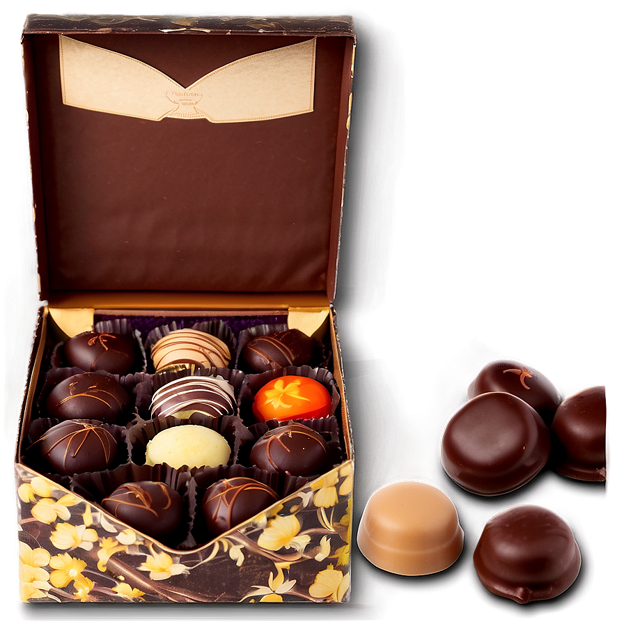 Box Of Vegan Chocolates Png Yng79 PNG