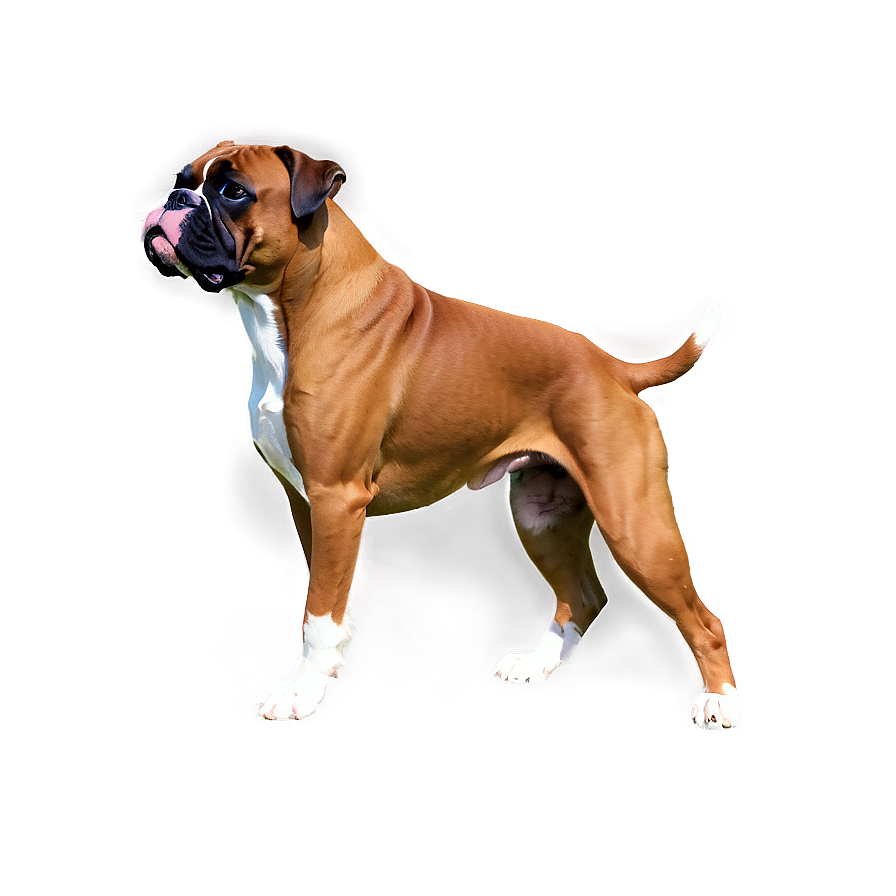 Download Boxer Dog Portrait Png Uac | Wallpapers.com