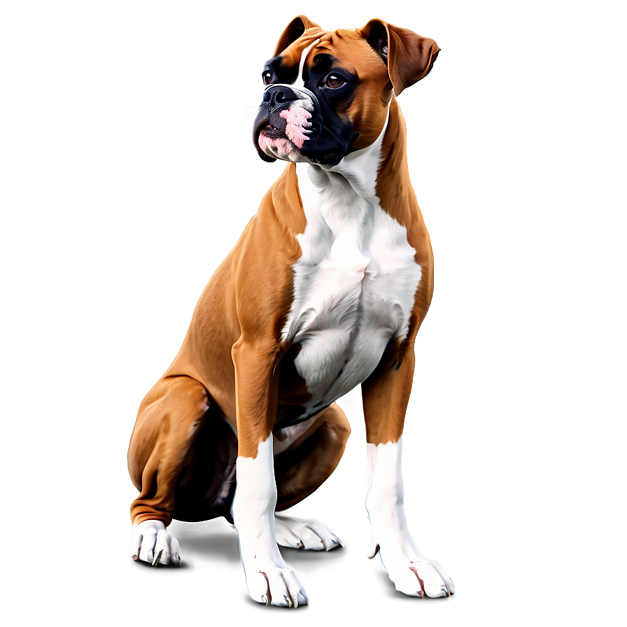 Boxer Dog Sketch Png 06242024 PNG