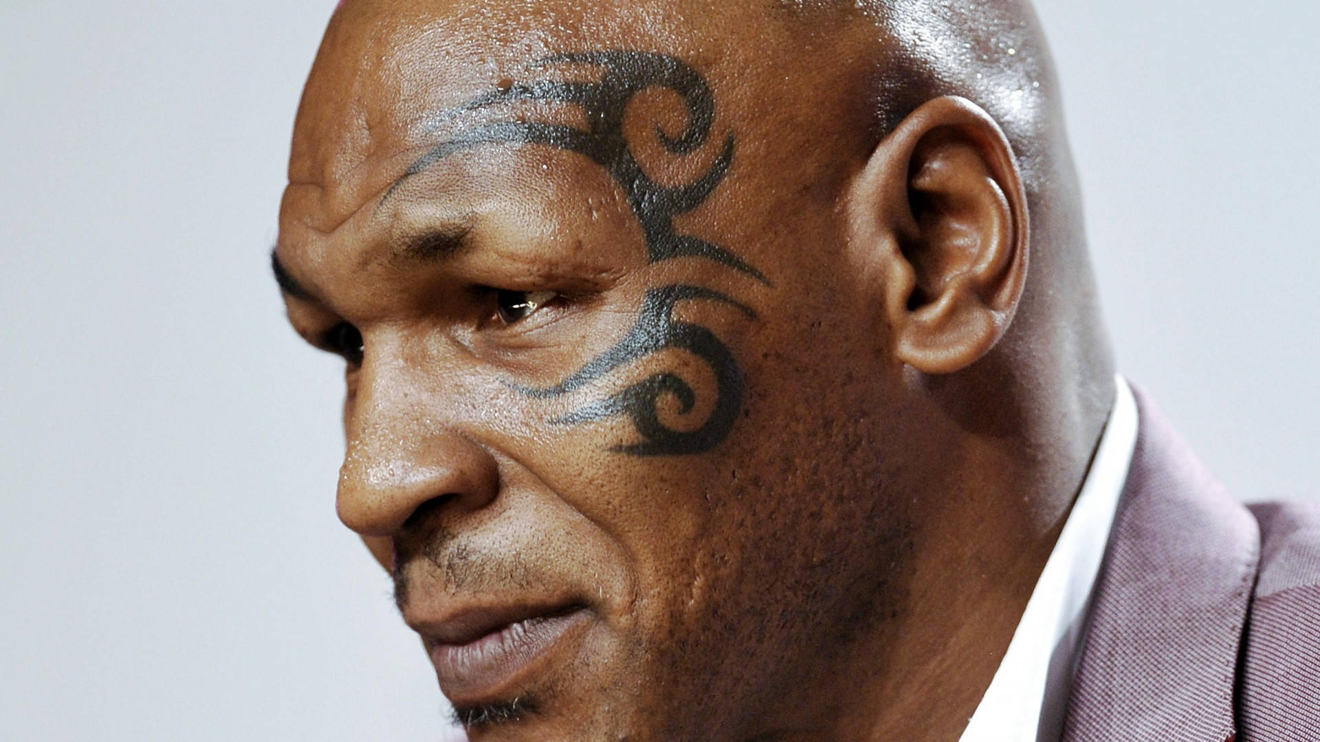 Boxer Mike Tyson Face Tattoo Wallpaper