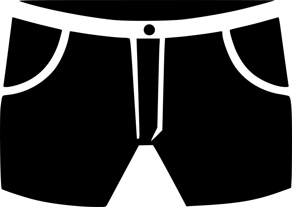 Boxer Shorts Outline Graphic PNG