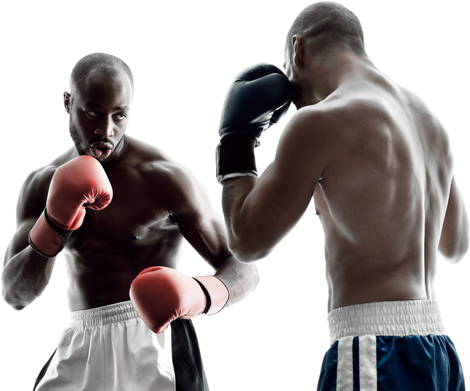 Boxers Facing Off Readyto Fight PNG