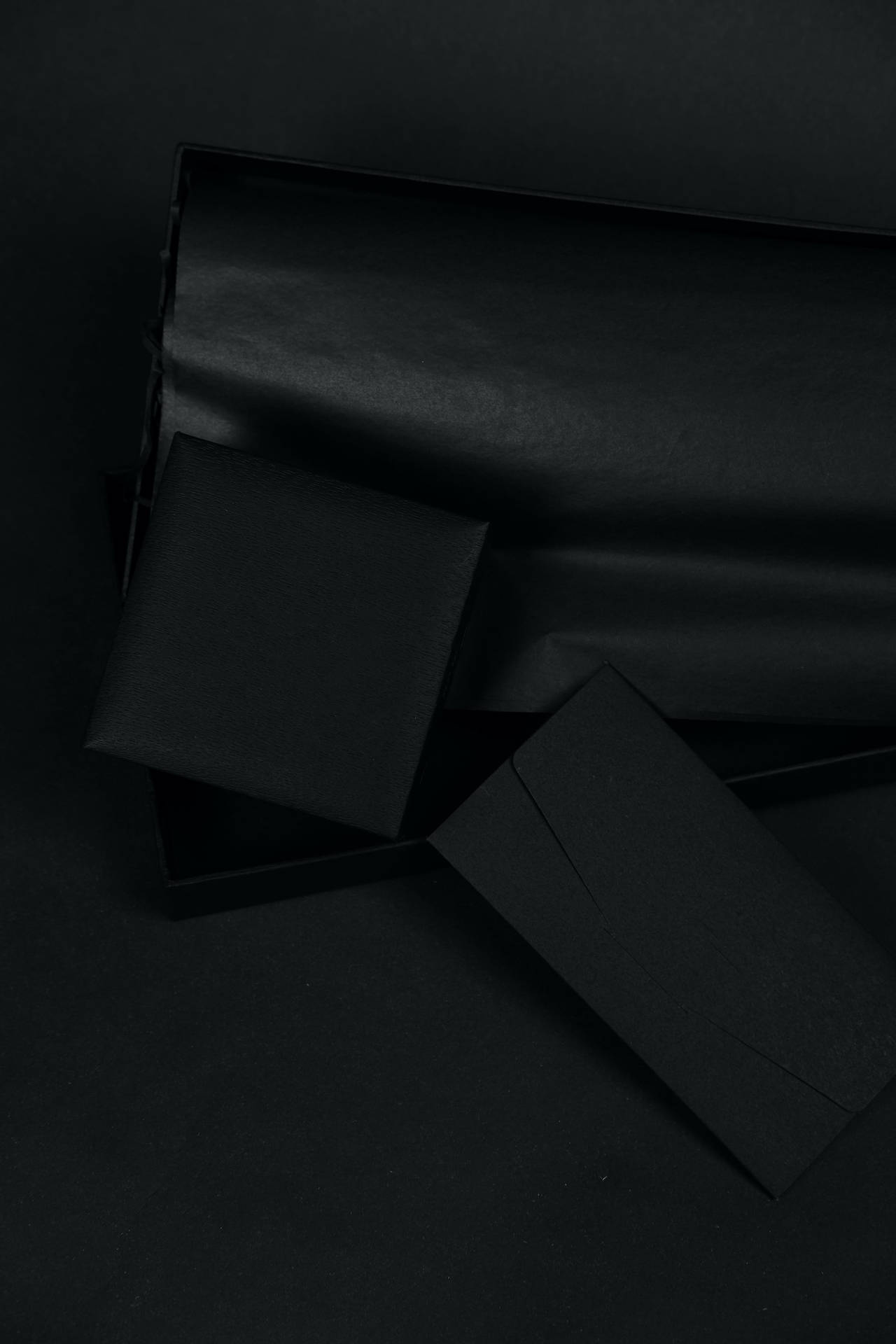 Boxes And Envelope Black Aesthetic Tumblr Iphone Wallpaper