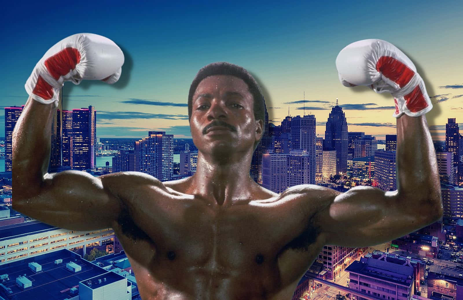 Boxing Champion Apollo Creed City Backdrop Wallpaper