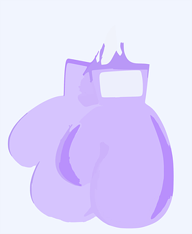 Boxing Glove Abstract Purple PNG