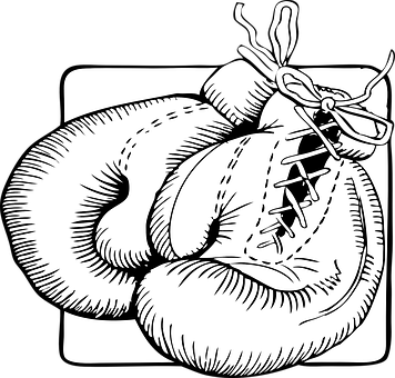 Boxing Gloves Vector Illustration PNG