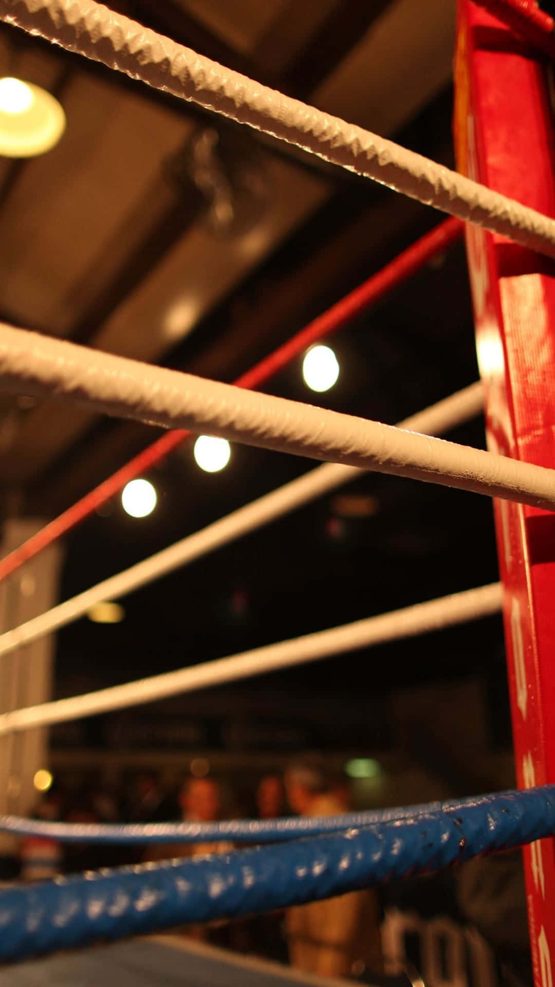 Boxing Ring Corner Rope Background