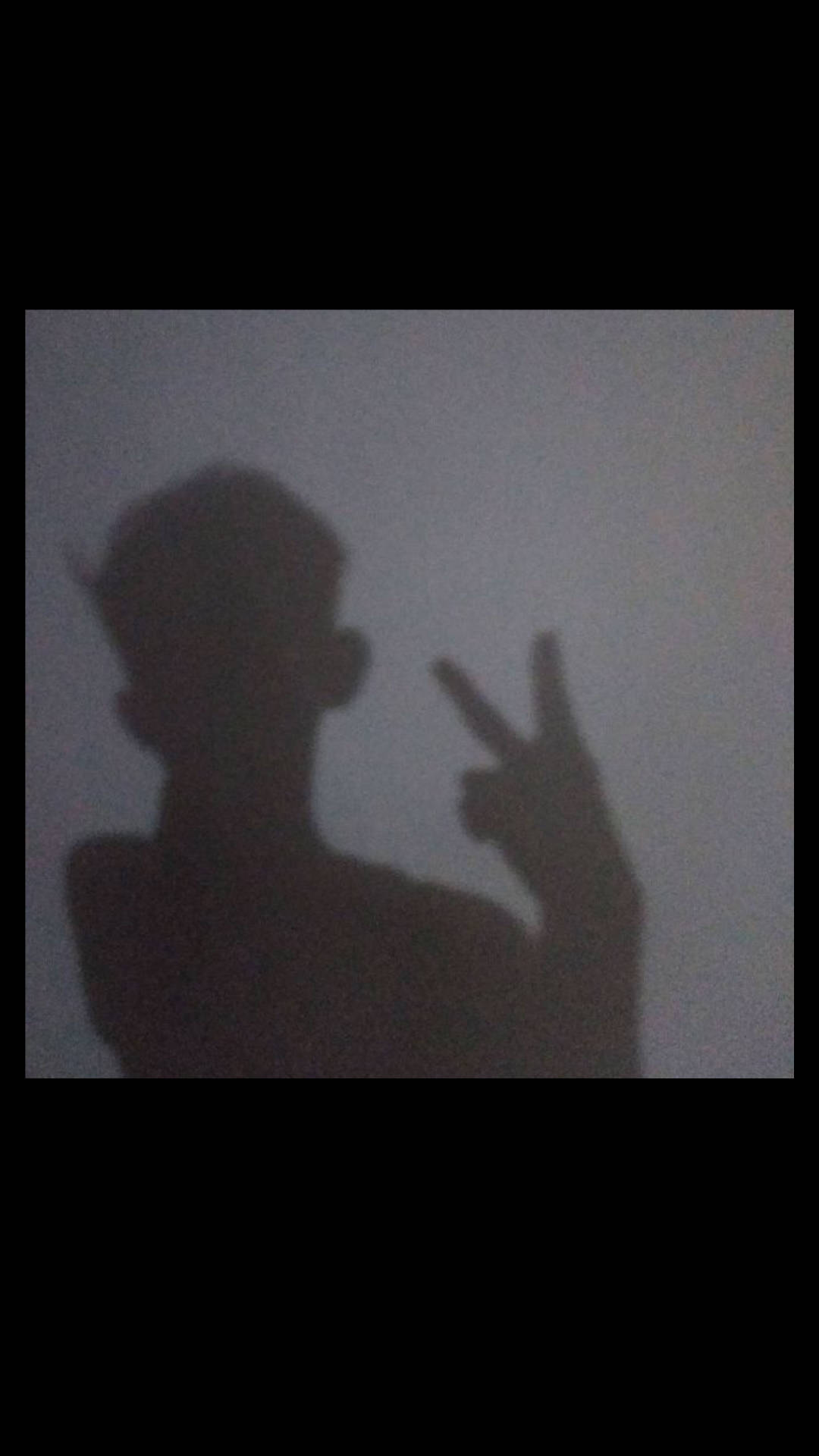 Boy Shadow Doing Peace Sign Wallpaper