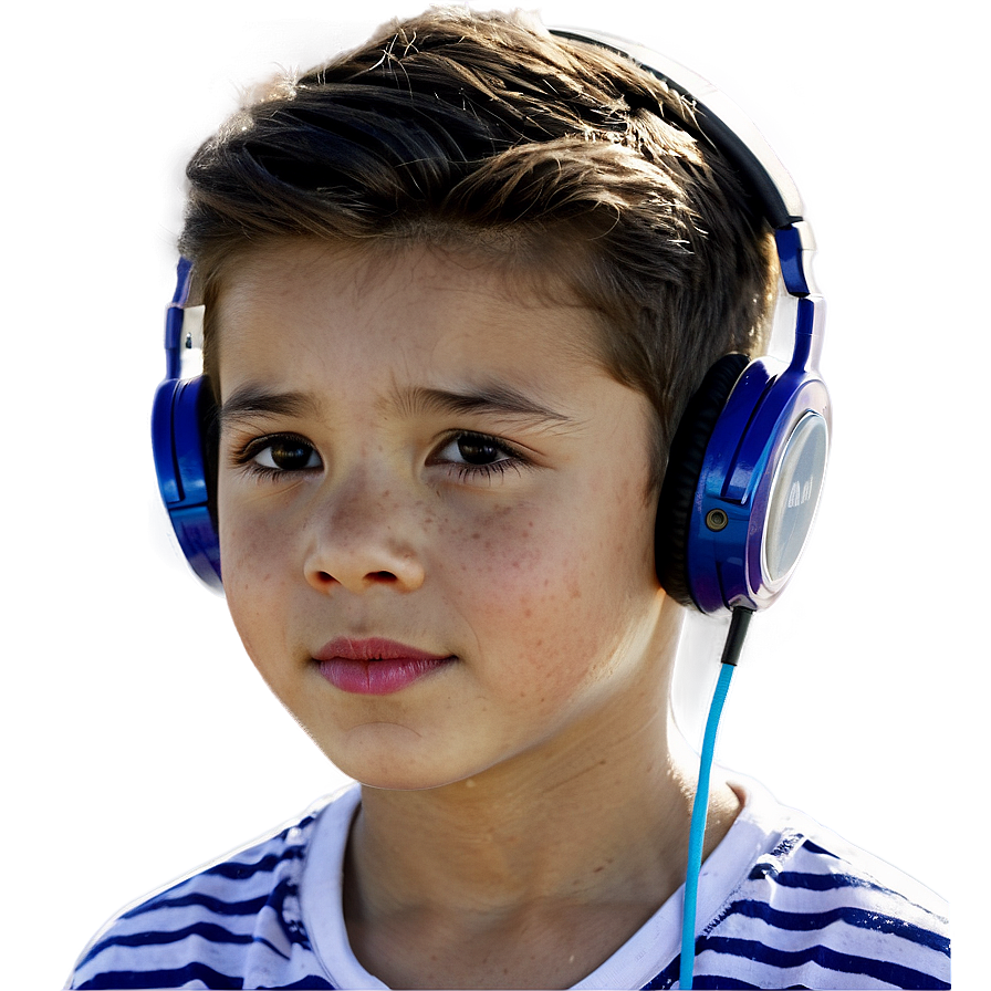 Boy With Headphones Png Kdp40 PNG