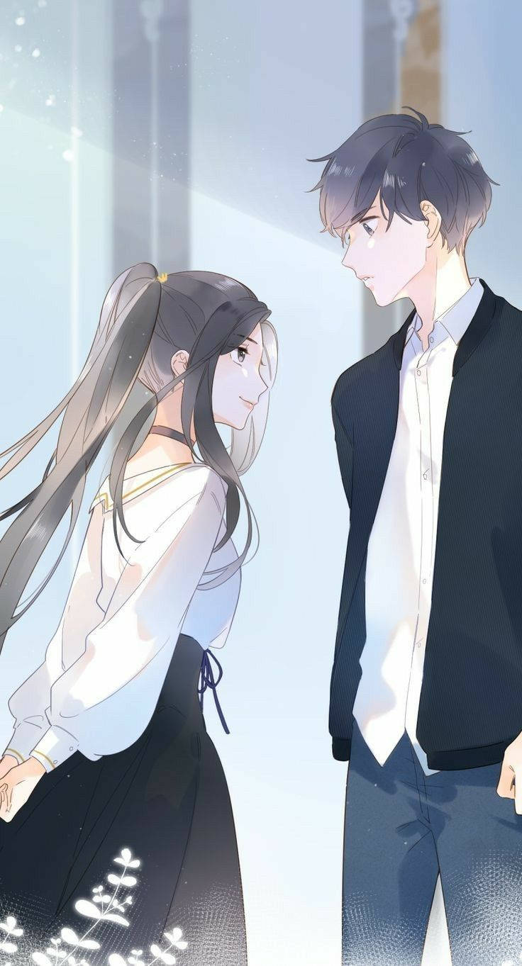 Boyfriend And Girlfriend Anime Style Wallpaper