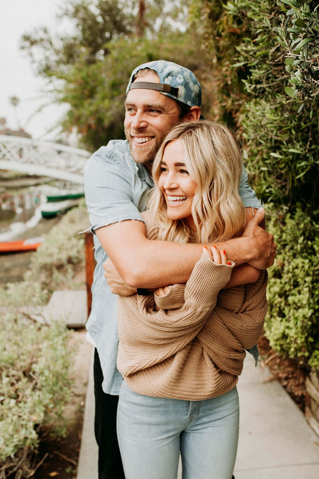 Happy boyfriend carrying girlfriend on back in countryside · Free Stock  Photo