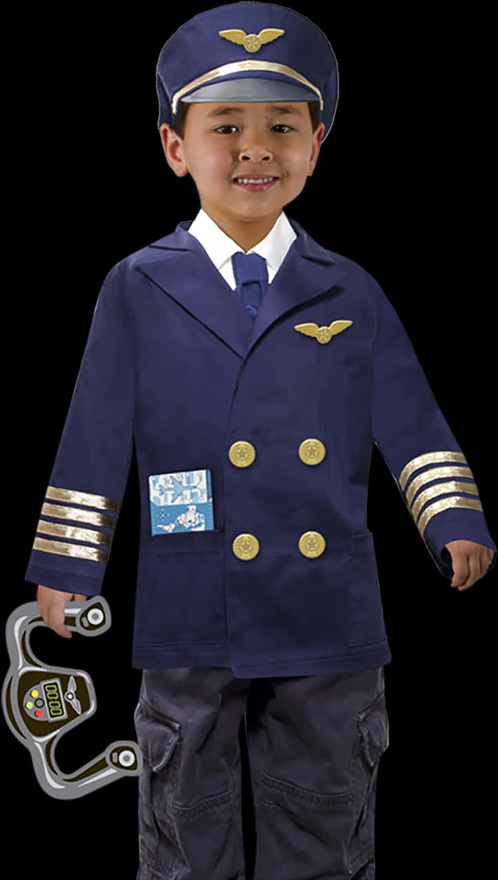 Boyin Pilot Costume Kids Wear PNG