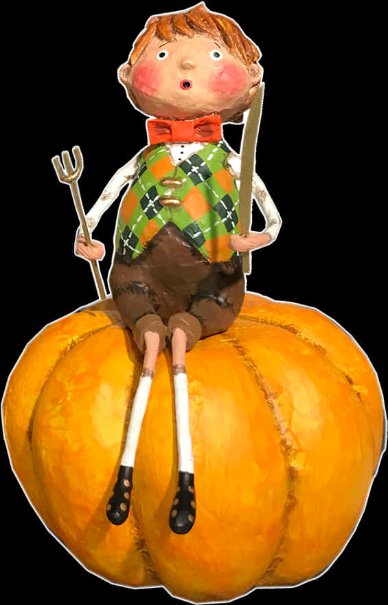 Boyon Pumpkin Figurine PNG