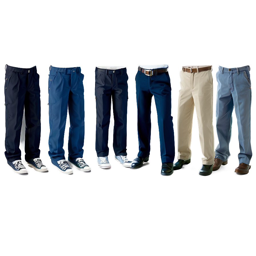 Boys' School Uniform Pants Png Irn5 PNG