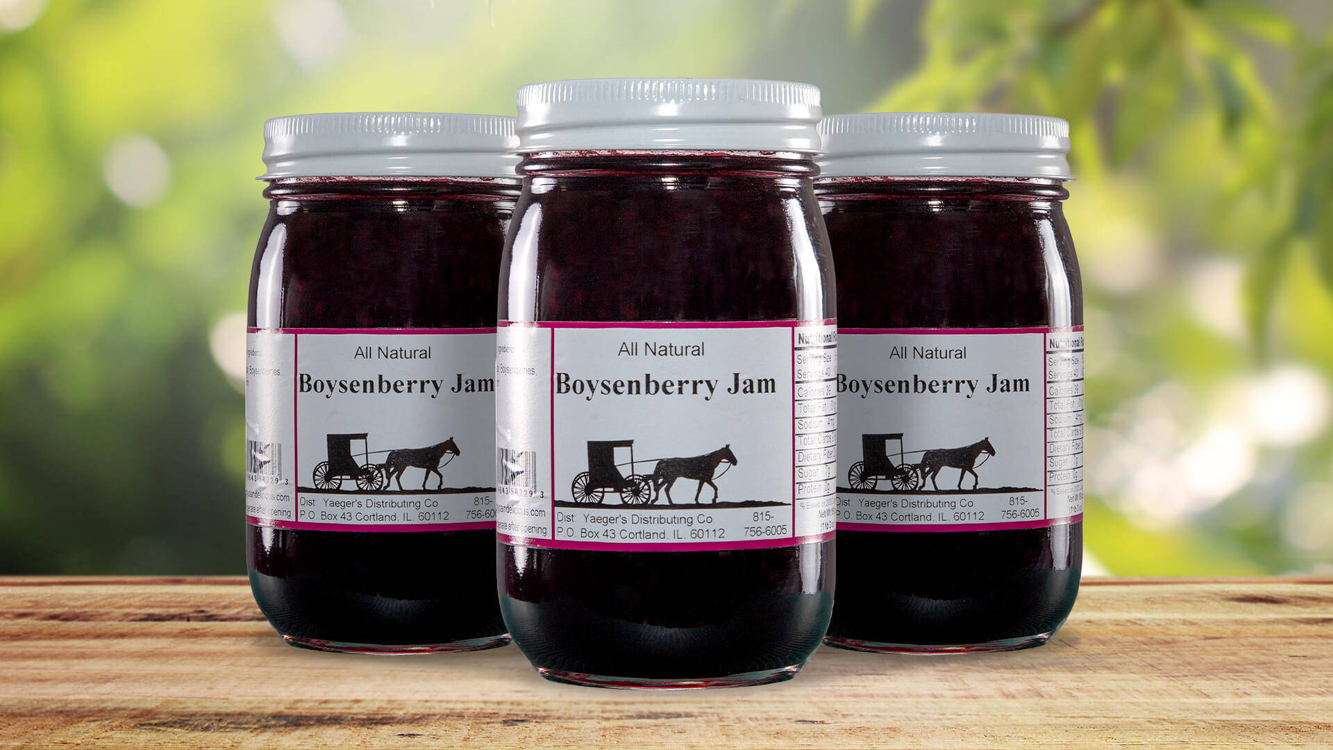 Boysenberry Preserves In Jars Wallpaper