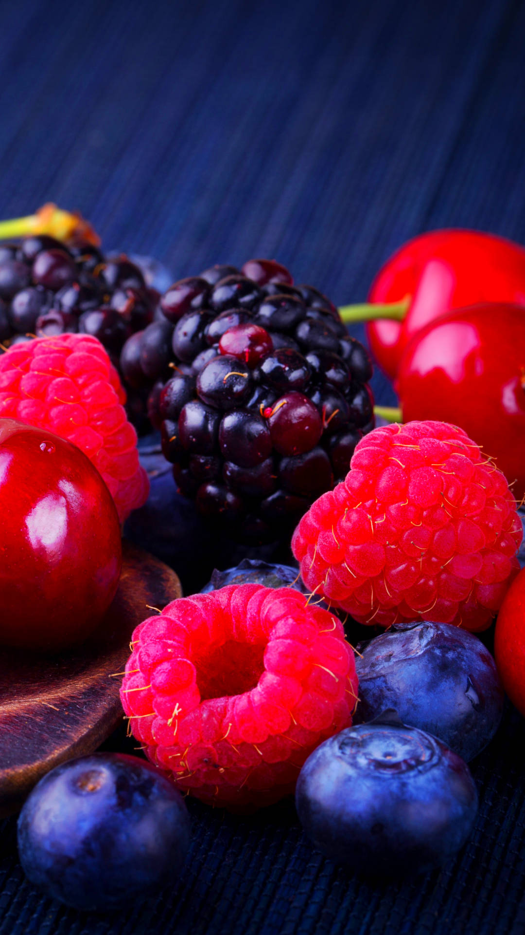 Boysenberriesdeliziose E Nutrienti Sfondo