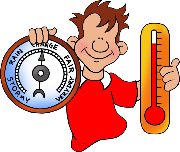 Boywith Barometerand Thermometer PNG