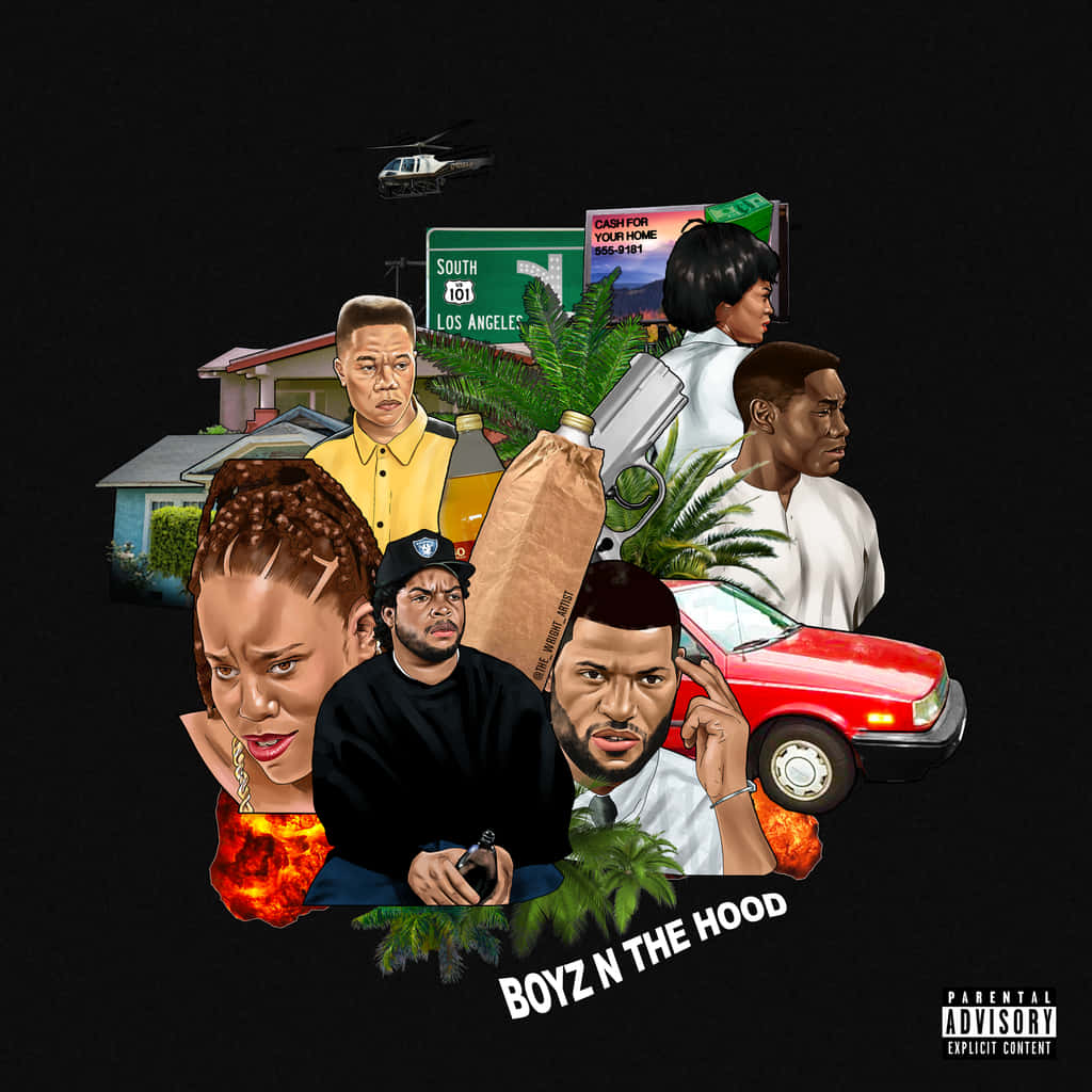The Cover Of The Album Boyz In The Hood Wallpaper