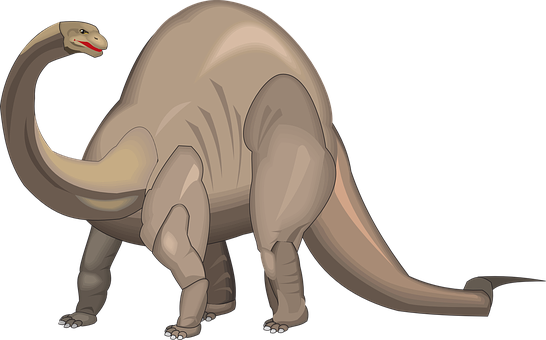 Brachiosaurus Dinosaur Illustration PNG