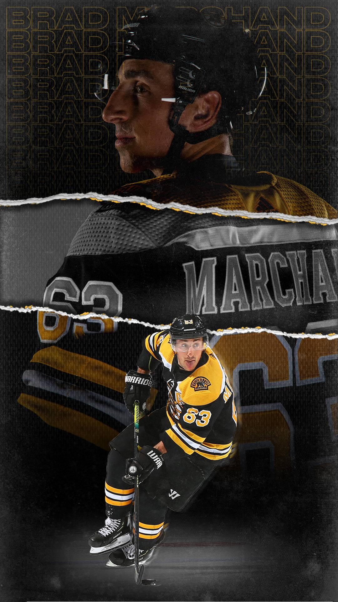 Brad Marchand Boston Bruins Graphic Art Wallpaper