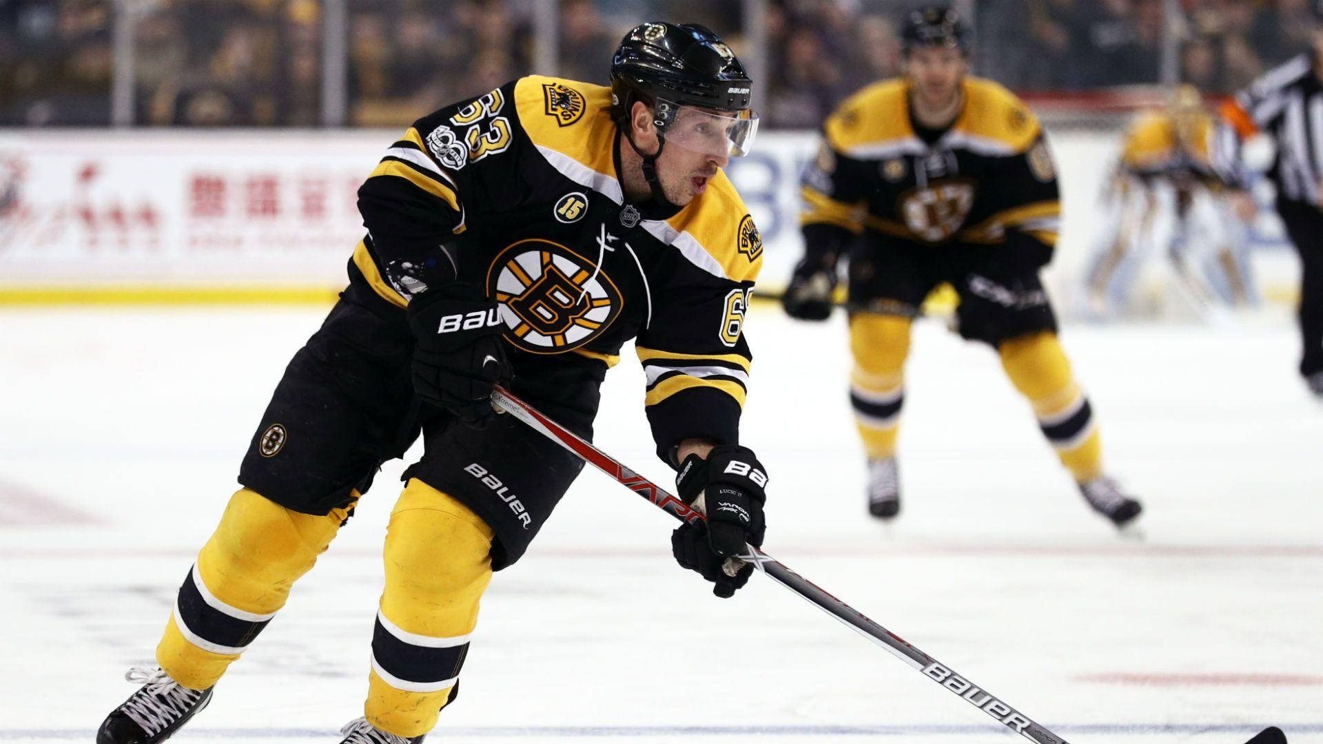 Brad Marchand in Action, Boston Bruins Wallpaper