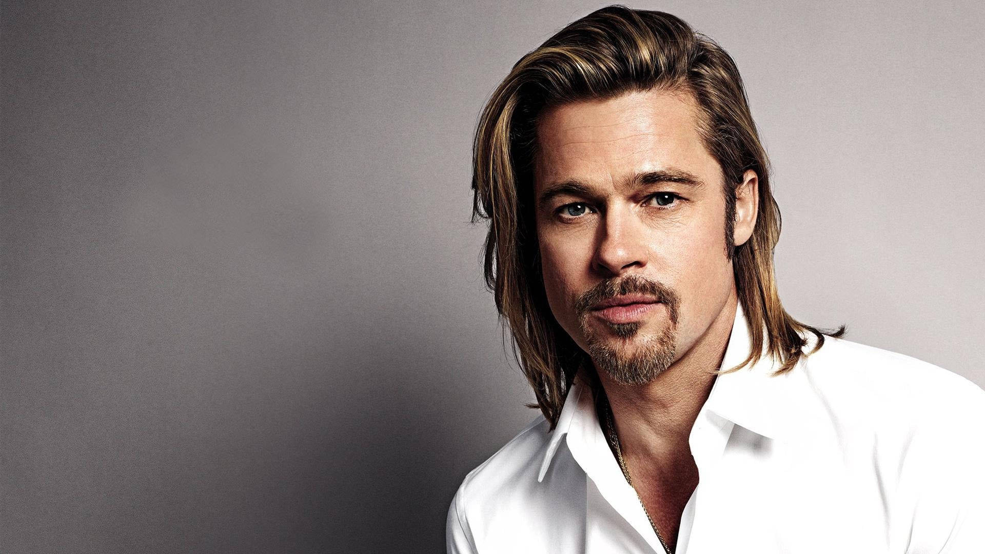 Brad Pitt Long Hair Beard