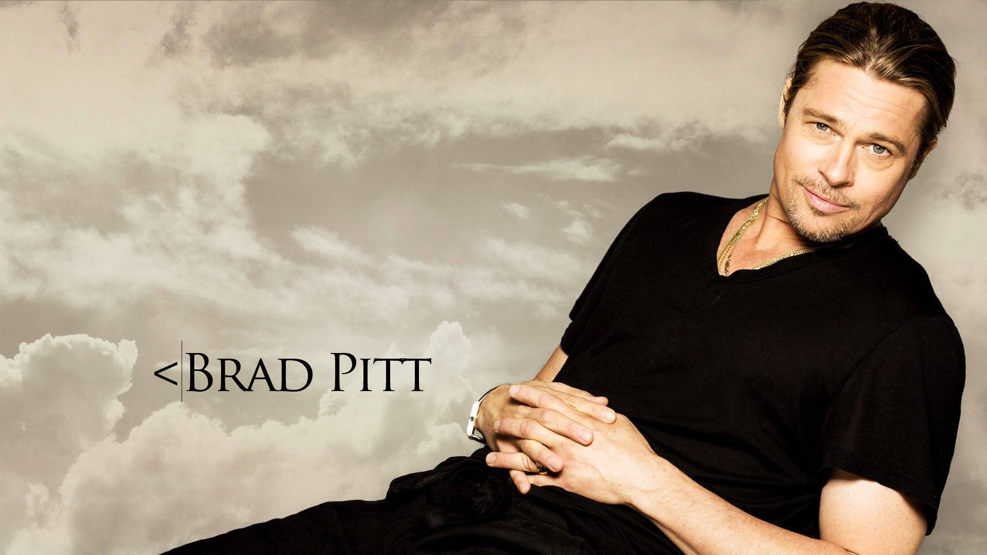 Brad Pitt soars above the clouds! Wallpaper