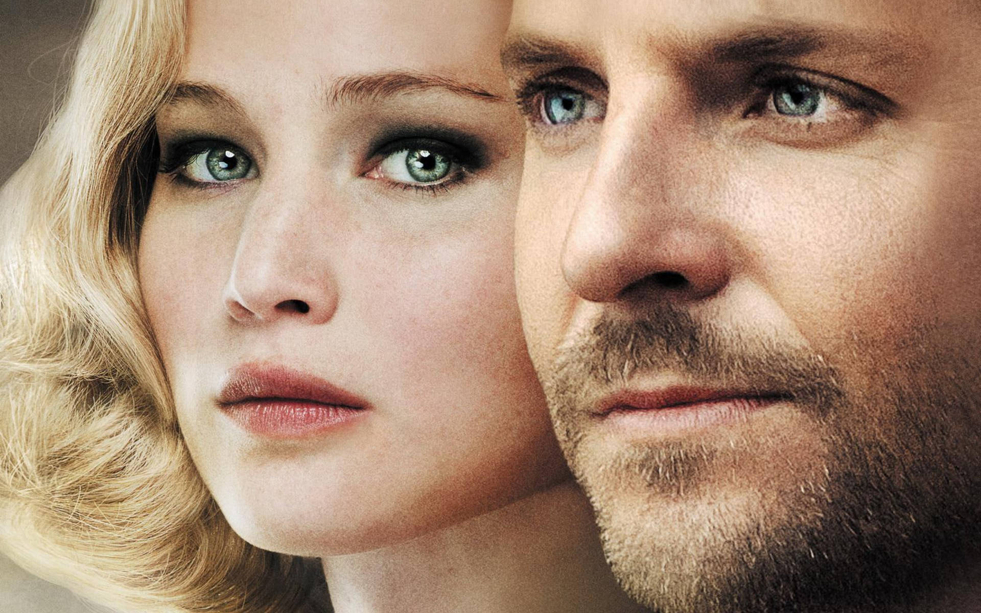 Bradley Cooper og Jennifer Lawrence Tapet. Wallpaper