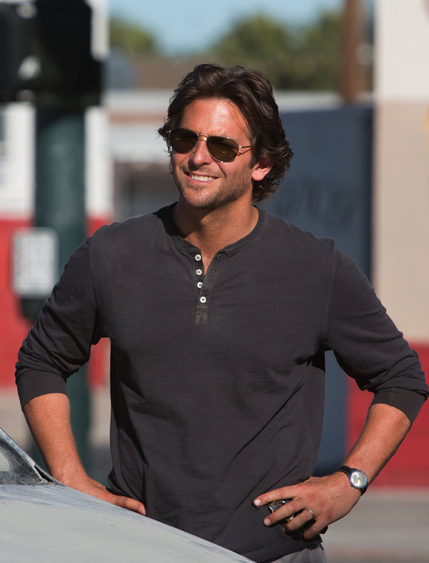 Bradley Cooper In Black Shirt Picture