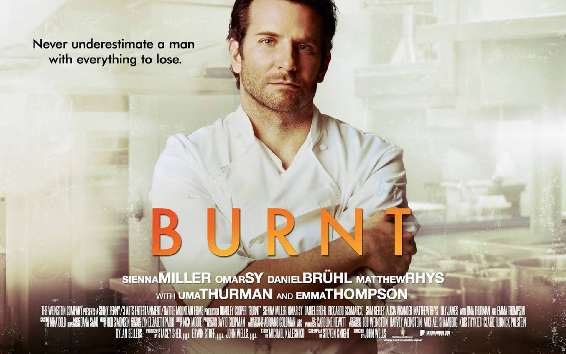 Bradley Cooper In Burnt Chef's Uniform