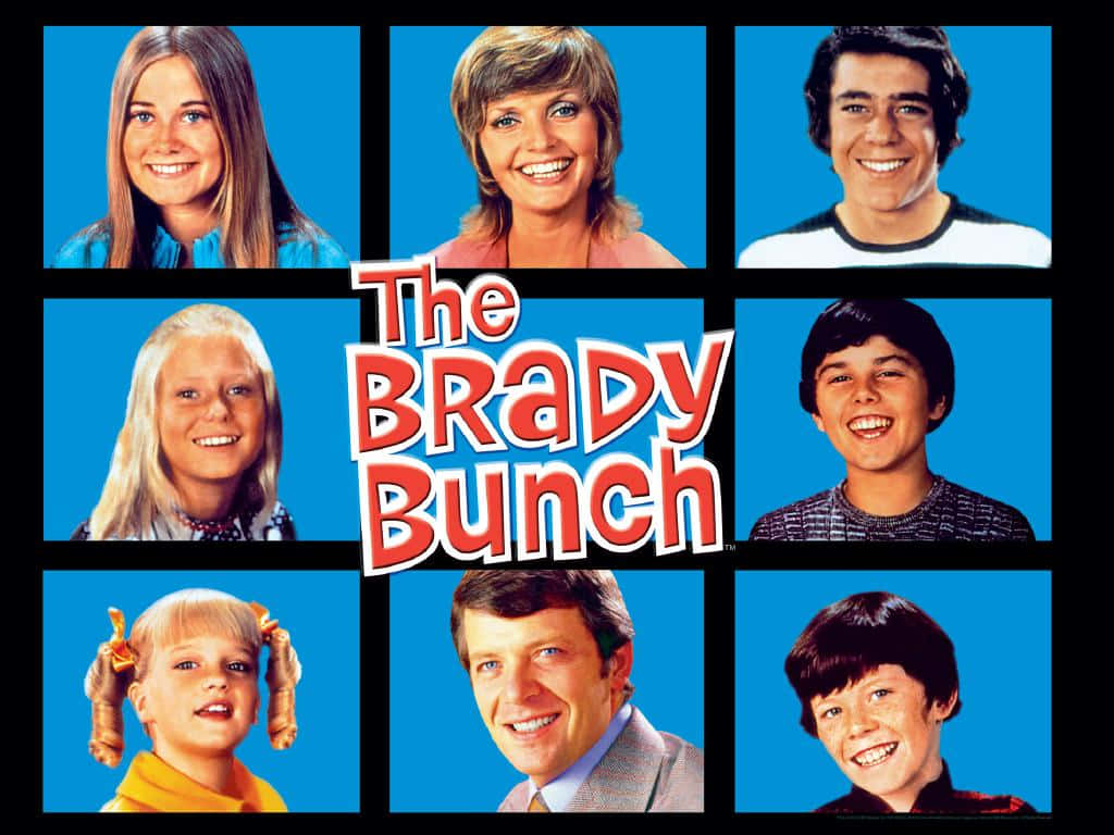 Brady Bunch Characters Collage Art Wallpaper
