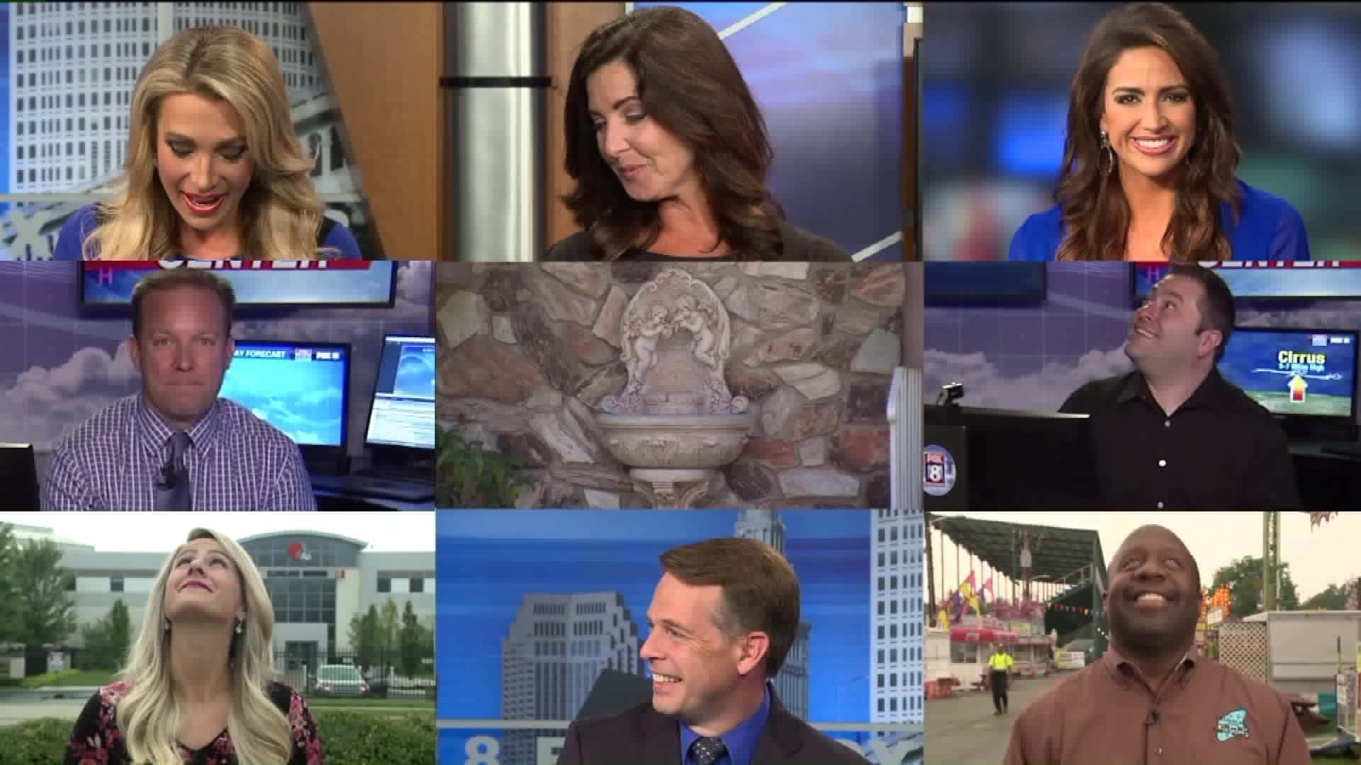 A Collage Of People On Television Wallpaper