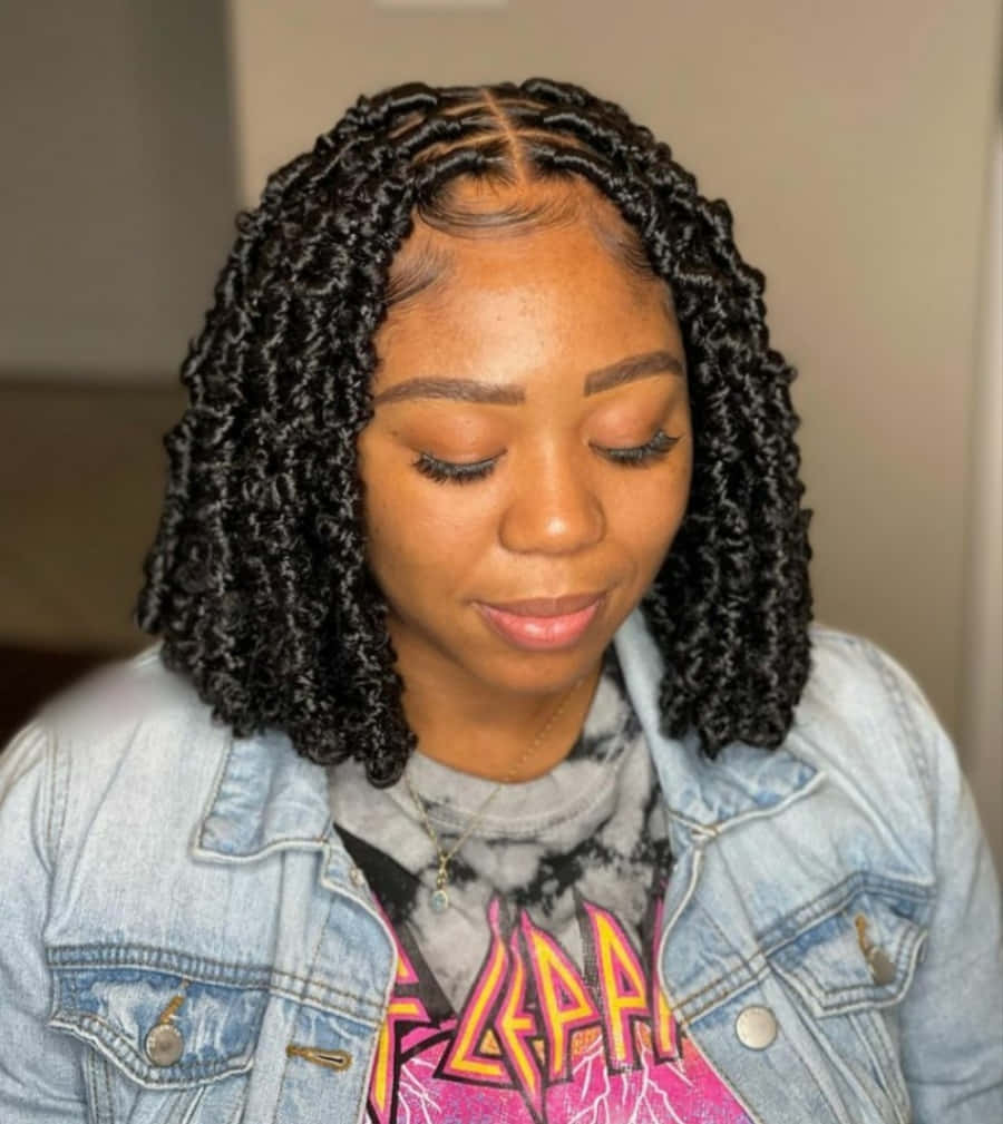 Faux Locs Braids Hairstyles Picture 2022