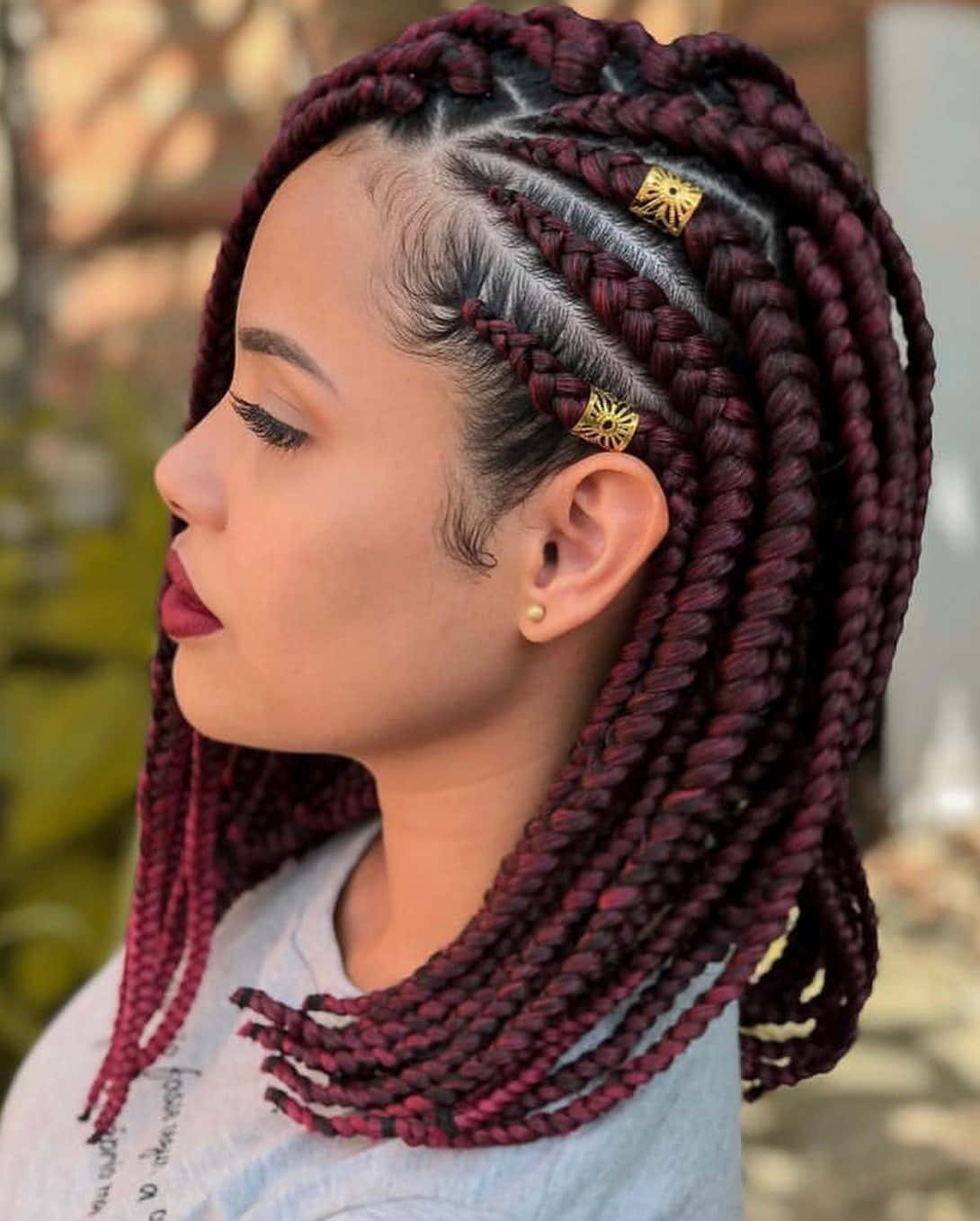 Download Cherry Bob Straight Braids Hairstyles Picture 2022