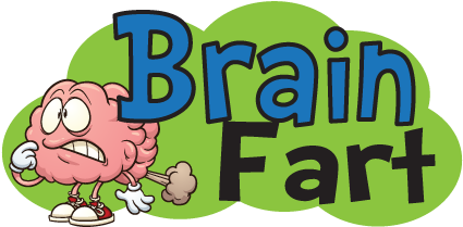 Brain Fart Cartoon Graphic PNG