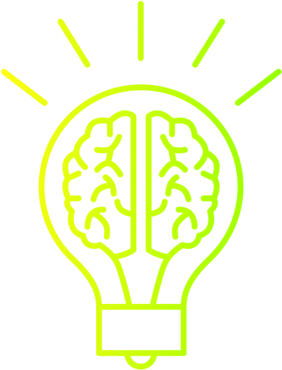 Brain Lightbulb Innovation Concept PNG