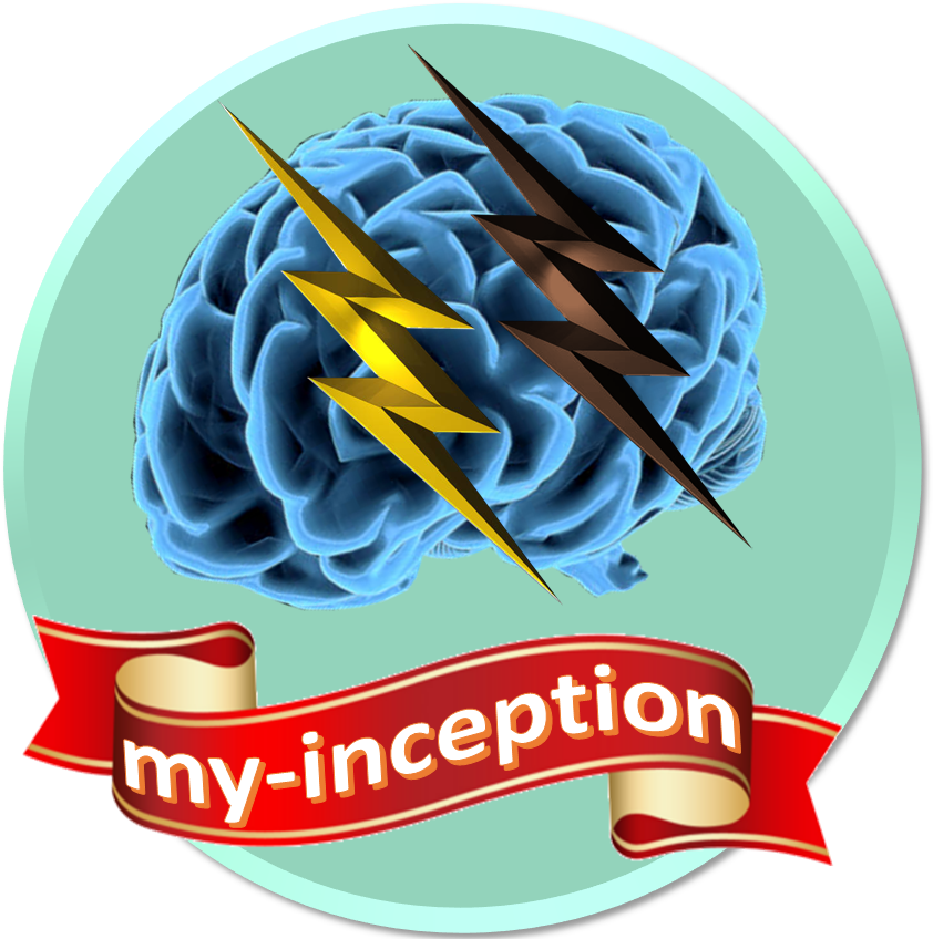Brain Lightning Inception Logo PNG