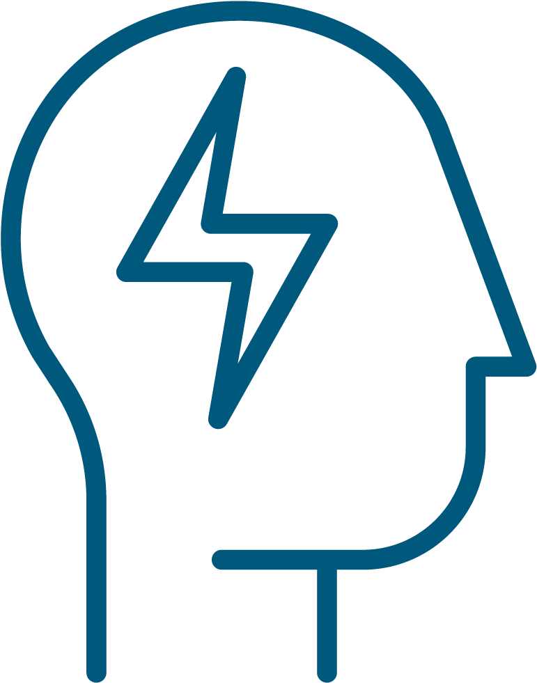 Brain Stress Symbol Icon PNG