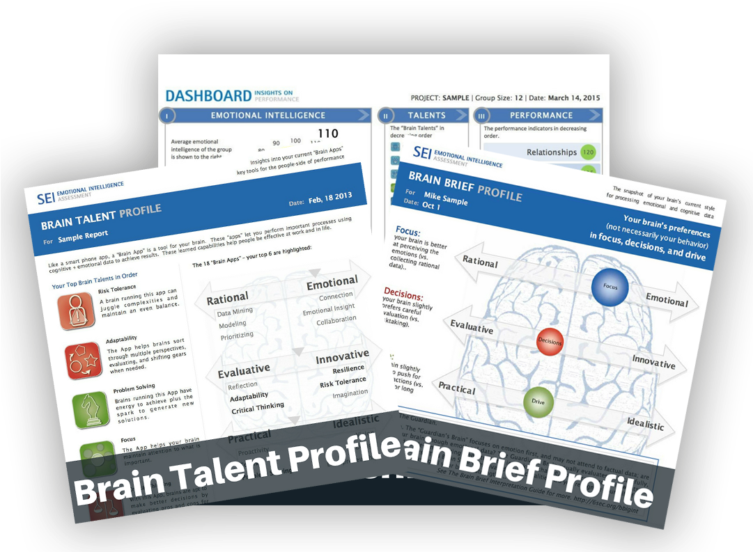 Brain Talent Profile Dashboard PNG