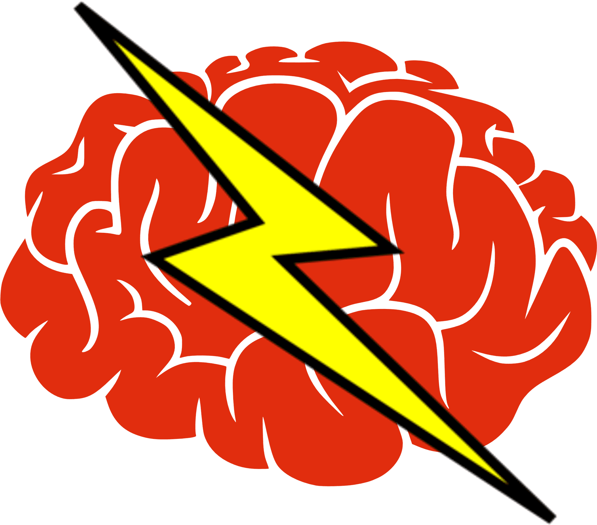 Brain_ Electric_ Bolt_ Clipart PNG