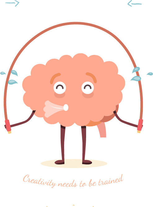 Brain_ Jumping_ Rope_ Creativity_ Concept PNG