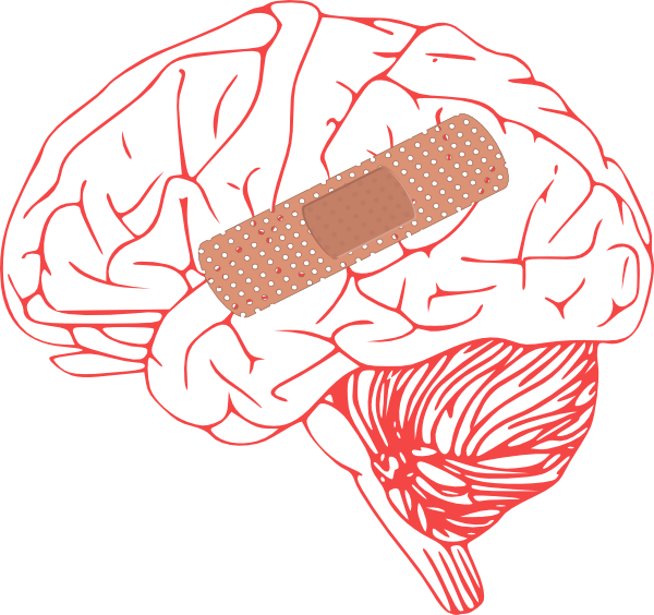 Brainwith Bandage Illustration PNG