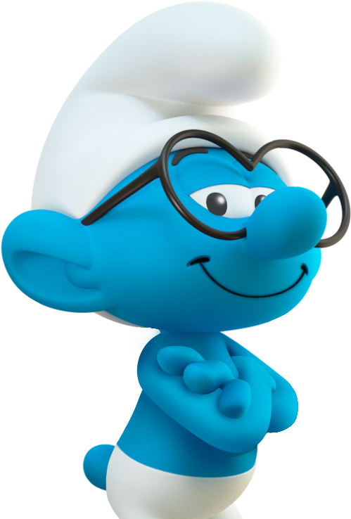 Brainy Smurf Posing.png PNG