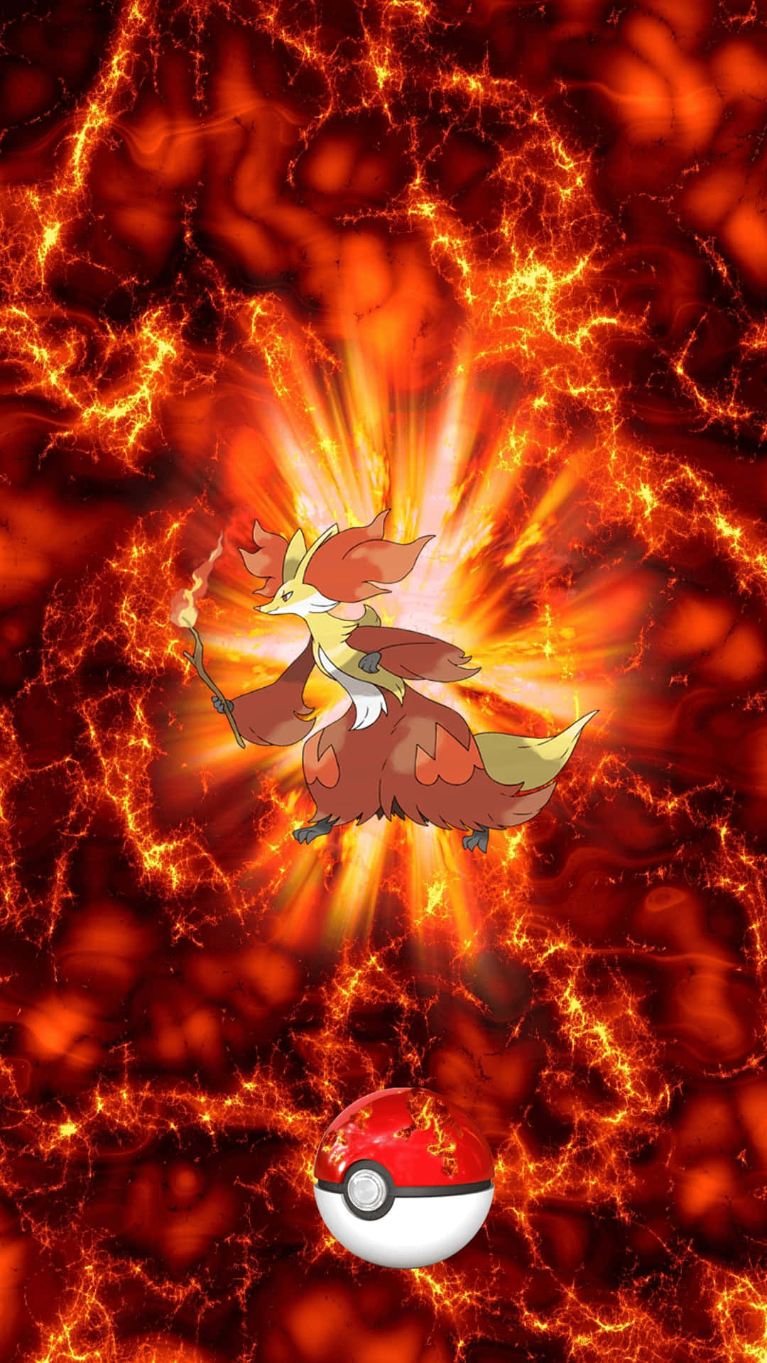 Braixen Using Fire Spin - Pokemon Fan Art Wallpaper