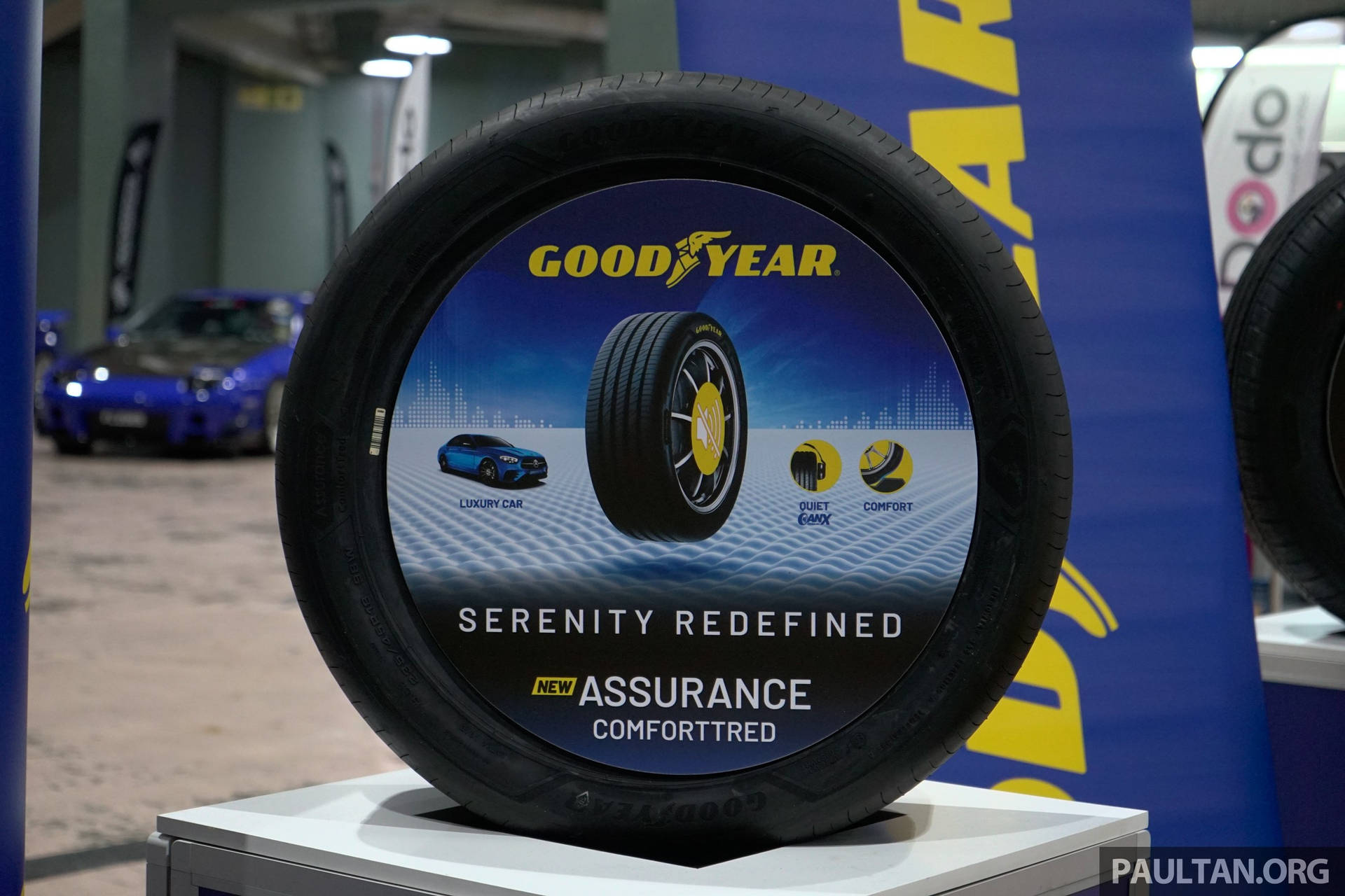 Robust Goodyear tyre ready for the road. Wallpaper