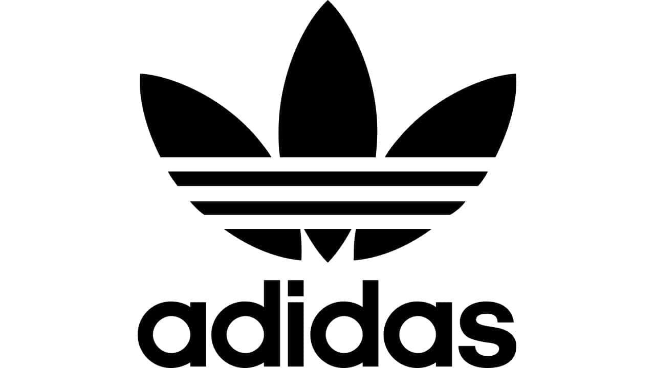 Adidas Brand Billede Tapet: Et farverigt tapet med et gennemgående Adidas brand logo.