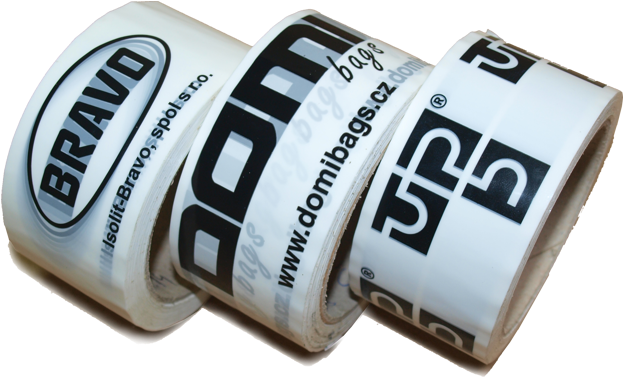 Branded Packaging Tape Rolls PNG