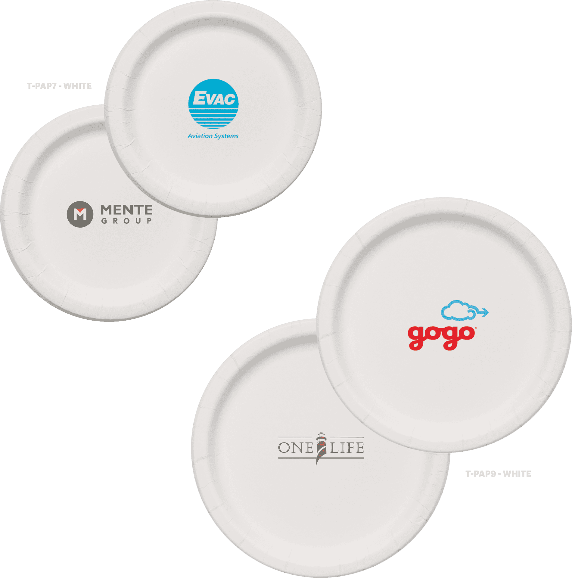 Branded Paper Plates Collection PNG